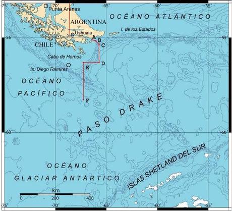 Il Passaggio di Drake è il tratto di mare tra l'Antartide e il Sudamerica