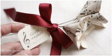 biglietto DIY: Fiori Origami