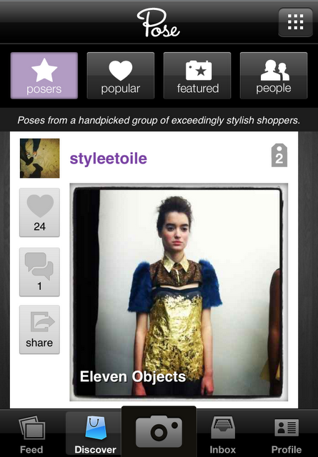 DISCOVER FASHION with POSE app