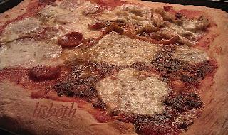 Pizza in teglia con 60 ore di lievitazione in frigo