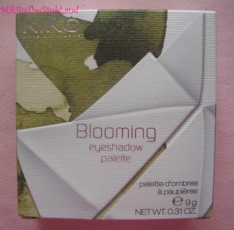 Kiko Blooming Origami: Palette n°06 Misty Greens, swatches.