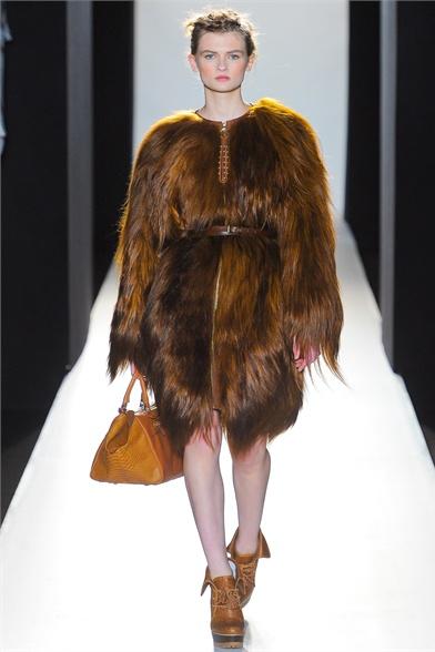 London Fashion Week AW12 . Mulberry, the Explorer Woman.