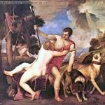 Tiziano - Venere e Adone, 1553 ca