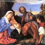 Tiziano - La Sacra famiglia con un pastore