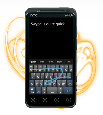 La tastiera swype sbarca anche su android 4.0 Ice Cream Sandwich.