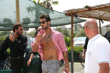 Fabrizio Corona backstage - Scarface 2010