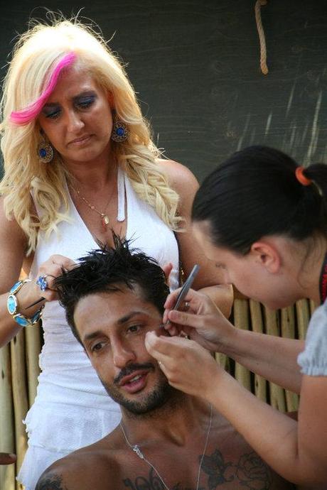 Fabrizio Corona backstage - Scarface 2010