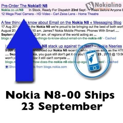 Nokia N8 arriverà in Inghilterra il 23 Settembre?