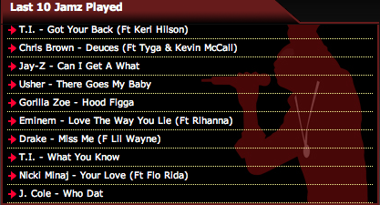 CHARTS by HOT 108 JAMZ [New Releases for September 2010 : Last 10 Jamz Played : Weekly Top 30]