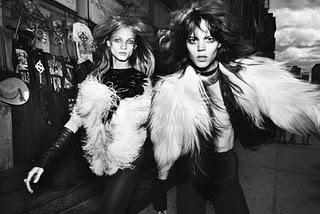 UPTOWN & DOWN... Carmen Kass, Sasha Pivovarova, Freja Beha and Anna Selezneva for V Magazine #67 by Mario Testino