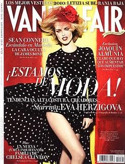 Eva Herzigova in Dolce & Gabbana su Vanity Fair Spagna