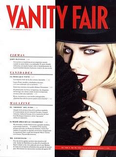 Eva Herzigova in Dolce & Gabbana su Vanity Fair Spagna