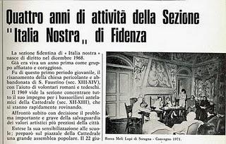 Italia Nostra a Fidenza dal 1966
