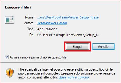 Assistenza remota con TeamViewer