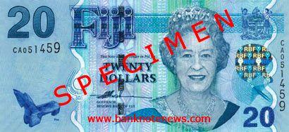 Banconota da 20 Dollari Fijiani
