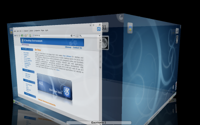 KWin gestore delle finestre di KDE con effetti di accelerazione hardware.