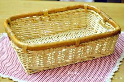 Un cesto vestito a festa... Un cesto vestito a festa...