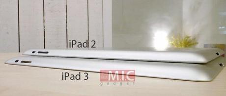 Apple iPad 3: stesso design dell’iPad 2, ma chassis leggermente più spesso – Foto