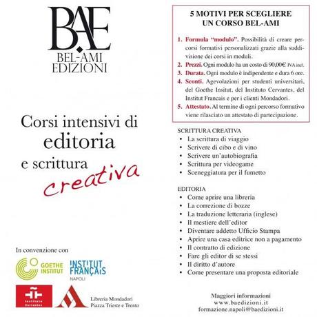 Corsi di editoria e scrittura creativa (Napoli, marzo – maggio 2012)