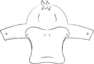 maschera da papero riciclando una vaschetta di cartone... maschera da papero riciclando una vaschetta di cartone...