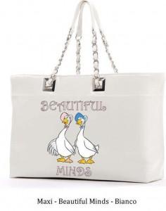Le Pandorine - Maxi - Beautiful Minds - Bianco Borse Le Pandorine collezione Primavera Estate 2012