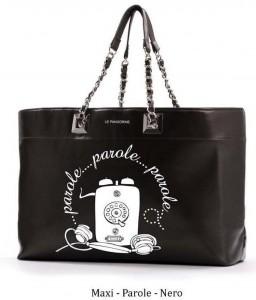 Le Pandorine - Maxi - Parole - Nero Borse Le Pandorine collezione Primavera Estate 2012