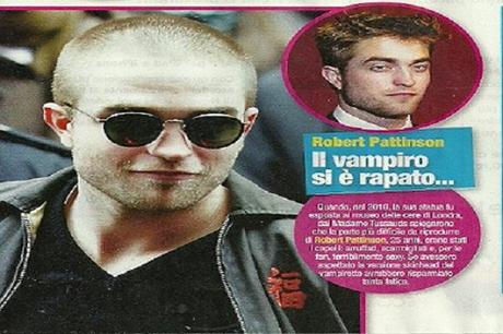 ROBERT PATTINSON CALVO Robert Pattinson, da bel vampiro, a uomo calvo