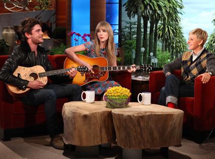 Zac Efron, Taylor Swift, Ellen Degeneres