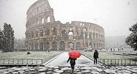 La sacra neve di Roma... Roman Sacred Snow