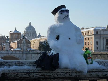 La sacra neve di Roma... Roman Sacred Snow