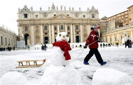 La sacra neve di Roma... Roman Sacred Snow