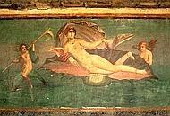 Pompei: si distacca intonaco dalla casa della Venere in conchiglia