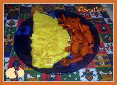 Omelette al Parmigiano e Carote al Burro