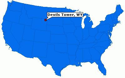 La Torre del Diavolo, visibile talvolta a 160 chilometri di distanza, serviva da punto di riferimento ai pionieri al momento della corsa verso l'ovest.