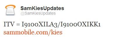 15 Galaxy S2 Update Ufficiale via Kies I9100XILA3/I9100OXIKK1