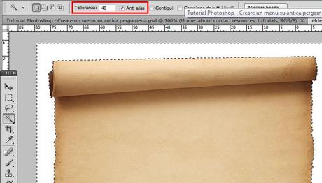Tutorial Photoshop: Creare un menu su antica pergamena