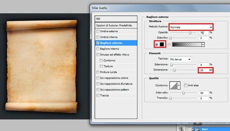 Tutorial Photoshop: Creare un menu su antica pergamena