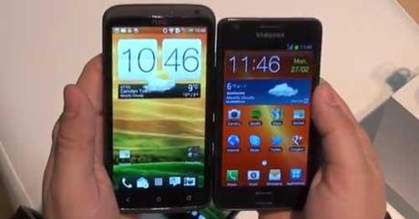 HTC One X Vs. Samsung Galaxy SII Vs. Galaxy Nexus Vs. iPhone 4S : Video