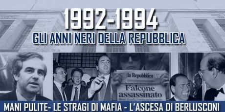 Gli Anni neri della Repubblica: sotto inchiesta il PSI milanese, dimissioni di Cossiga, la strage di Capaci