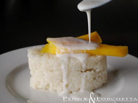 Riso al cocco e mango - Coconut rice and mango