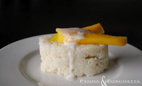 Riso al cocco e mango - Coconut rice and mango