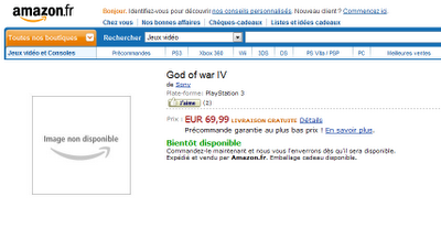 God of War 4 : Amazon Francia apre i pre-ordini
