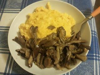 Polenta espressa con i funghi