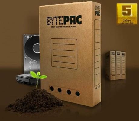 BytePac, tecnologia ecologica in una custodia per hard disk esterni sorprendente