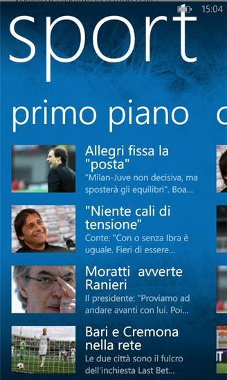 Sport Mediaset per Windows Phone