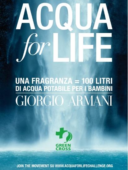 Acqua for Life: Giorgio Armani per Ghana e Bolivia