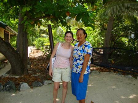 Anna e Mary, la manager di Navini Island Resort