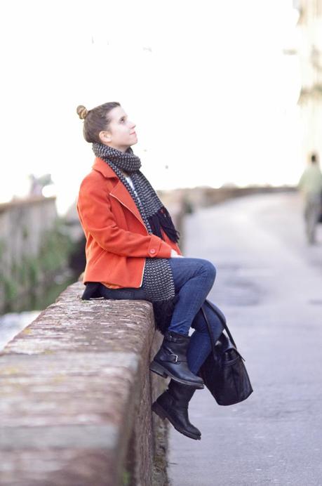 Orange coat