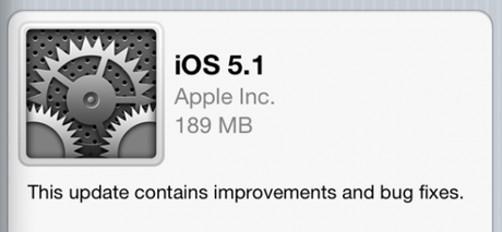 Rilasciato anche iOS 5.1 (Link Diretti)