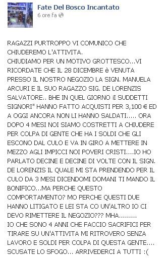 Manuela Arcuri farà fallire un negozio di fiori?